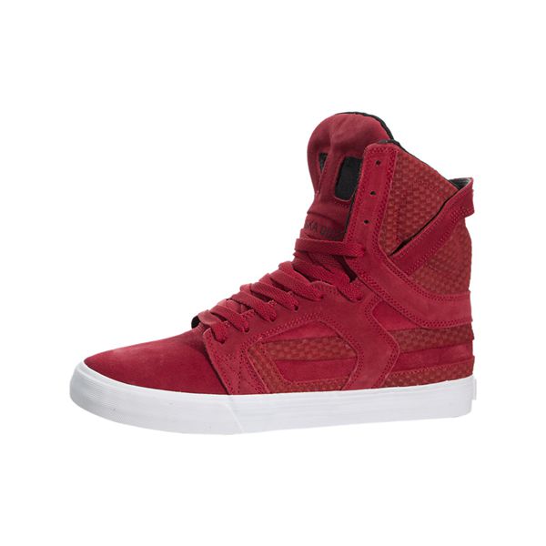 Supra Womens SkyTop II High Top Shoes - Red | Canada F7745-7S31